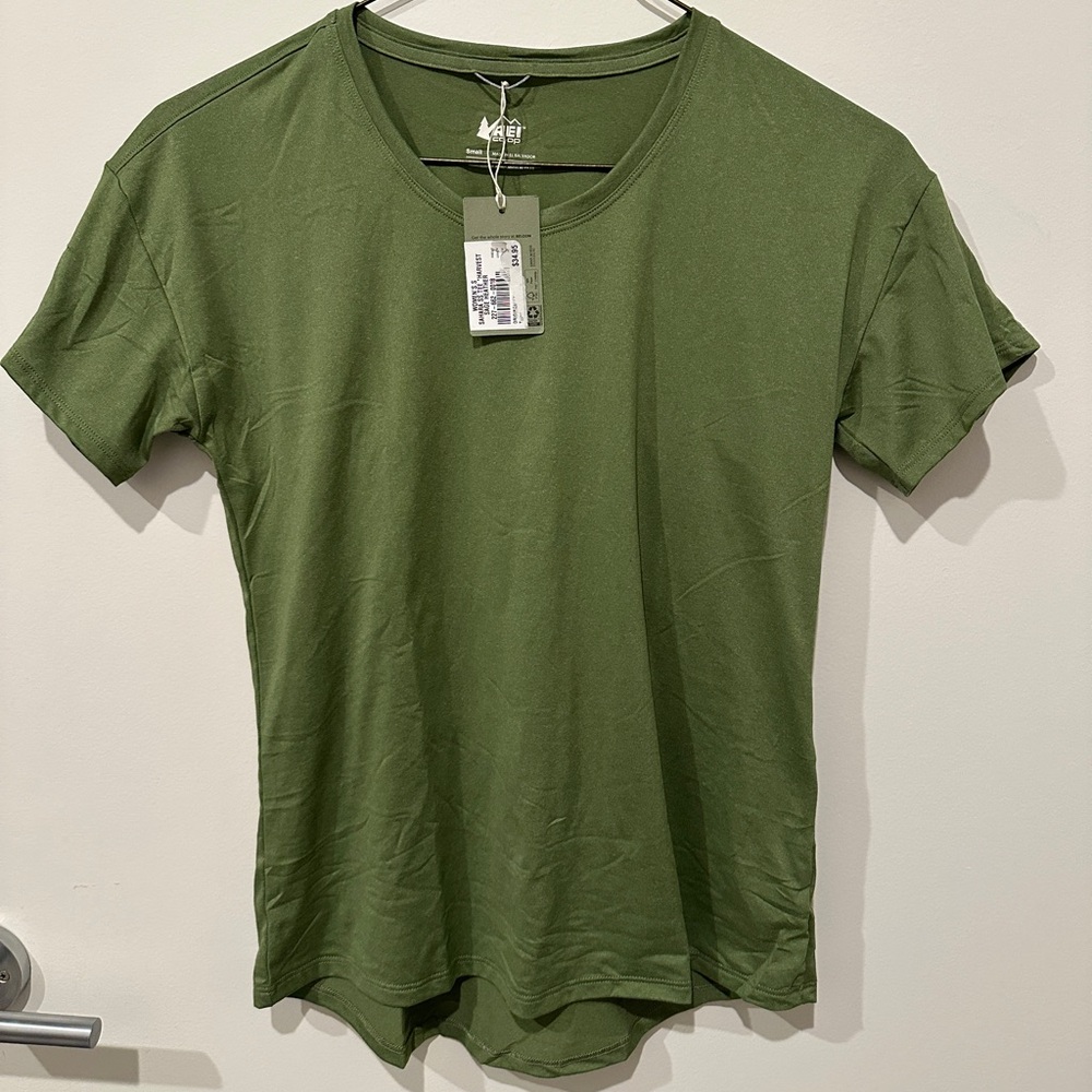 NWT REI Co-op Women's Lightweight Hike Sahara Wicking T-Shirt Sage Heather